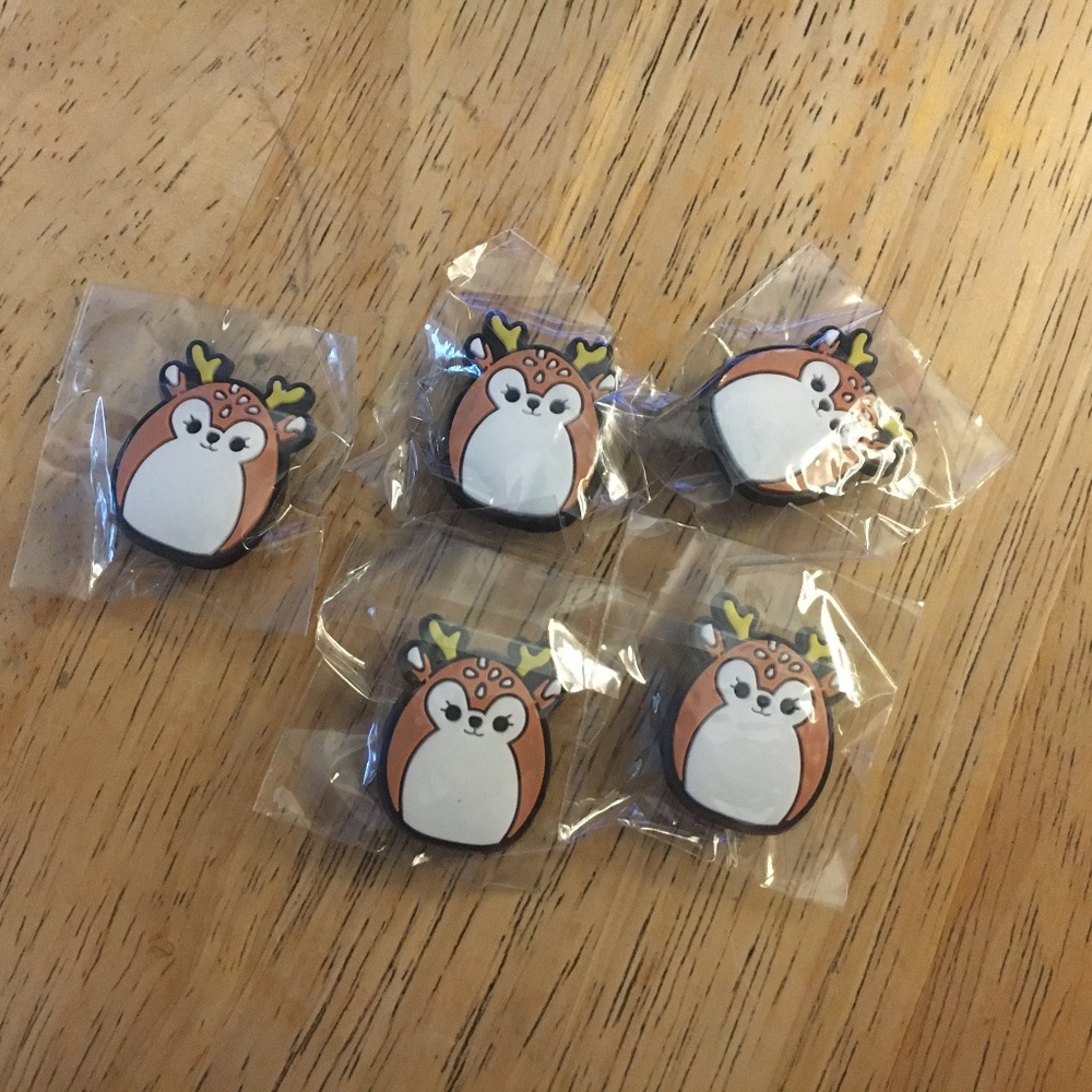 Squishmallows Reindeer croc charms bundle